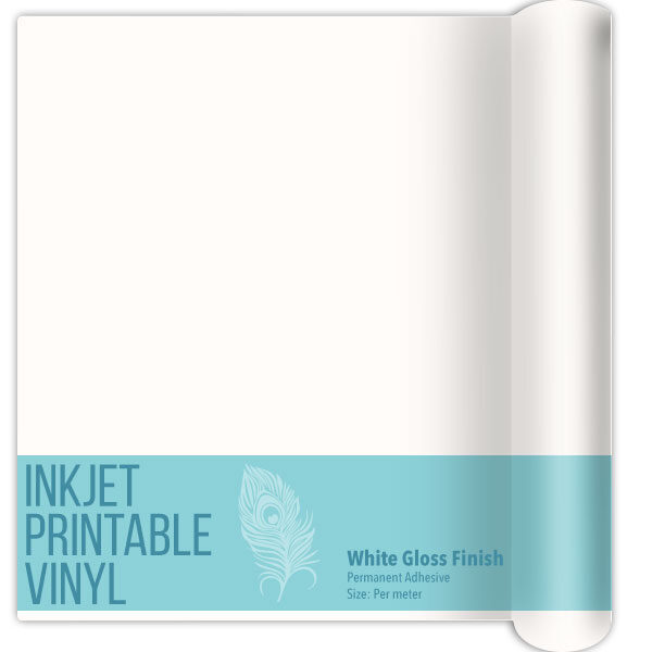 Printable Vinyl Per Meter for Inkjet/Laser Printers - Gloss