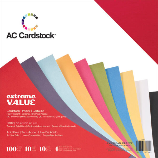 AC 71660 AC Cardstock Value Pack (100 Sheets)