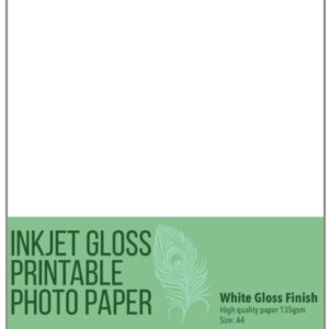 Printable A4 for Inkjet/Laser Printers - Gloss PHOTO PAPER (Adhesive)