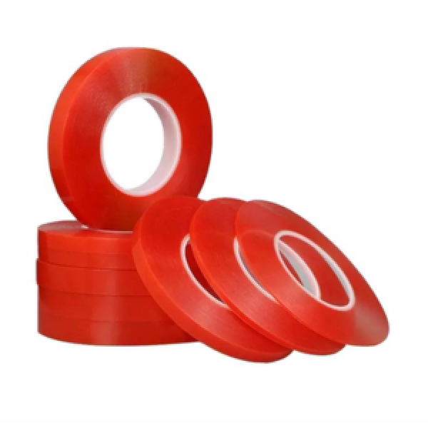 Red Double Sided High Tack Tape -25m