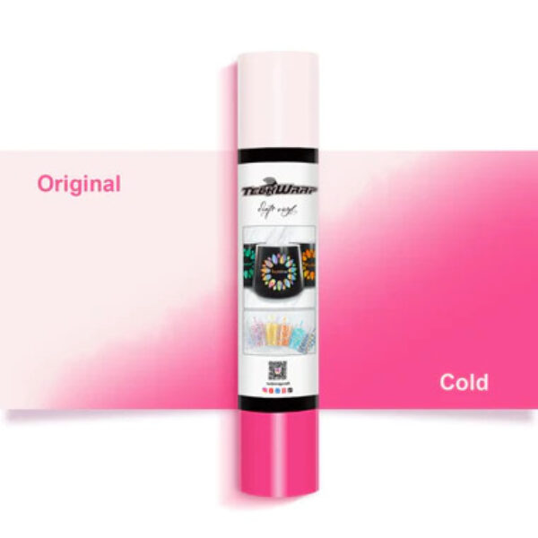 Cold Colour Changing  Pink Adhesive Craft Vinyl