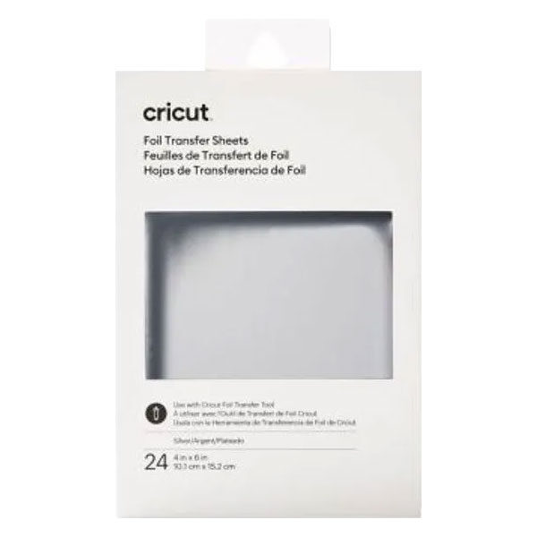 2008713 Cricut Transfer Foil Sheets Sampler 10x15cm 24 sheets (Silver)