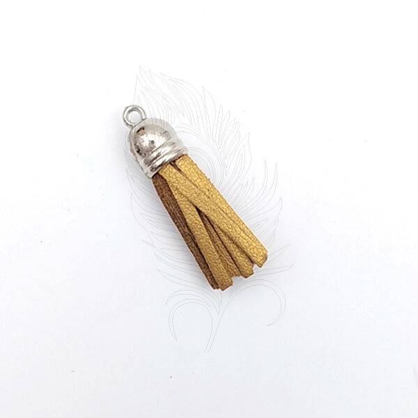 024 Faux Leather Tassel - Gold