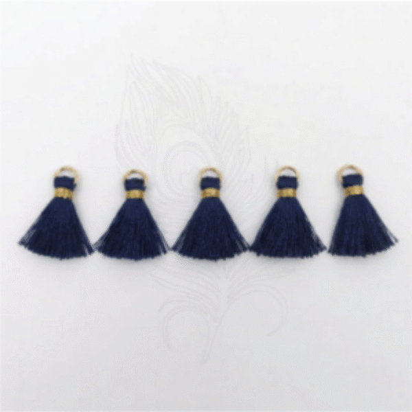 Mini Pendant Tassel -Navy