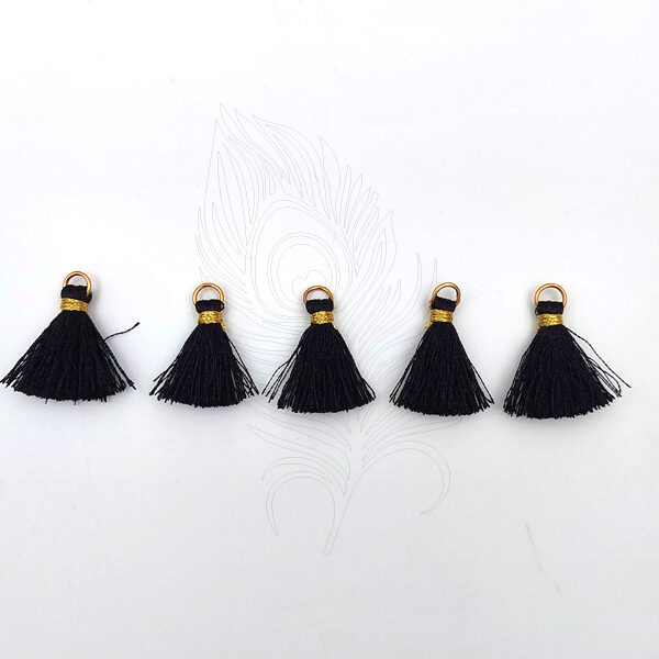 Mini Pendant Tassel - Black