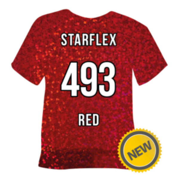 493 Red Starflex Heat Transfer Vinyl