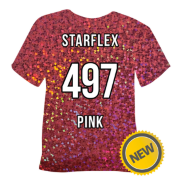 497 Pink Starflex Heat Transfer Vinyl