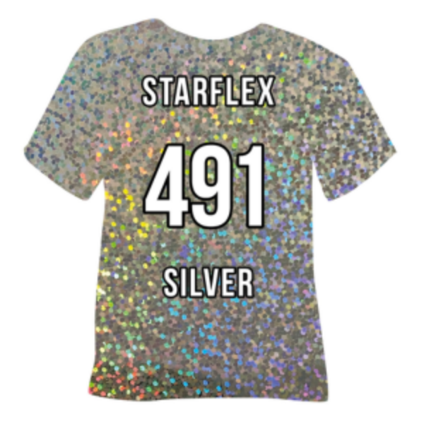 491 Silver Starflex Heat Transfer Vinyl