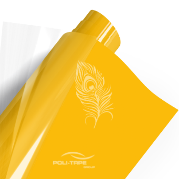 4918 Medium Yellow PoliFlex Turbo Heat Transfer Vinyl (SPECIALS) 30cmx20cm