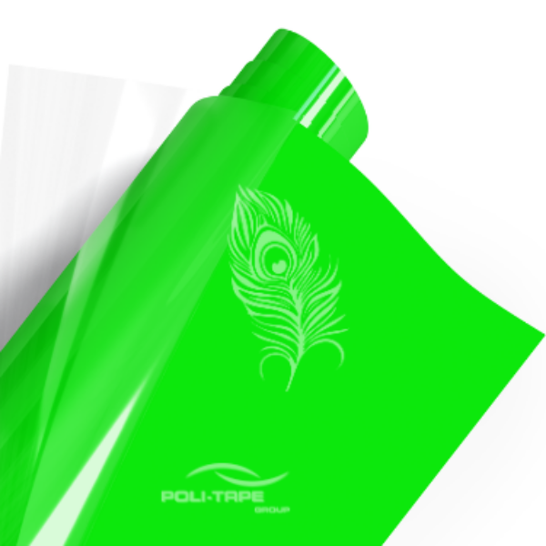 4941 Neon Green PoliFlex Turbo Heat Transfer Vinyl (SPECIALS) 30cm x 20cm