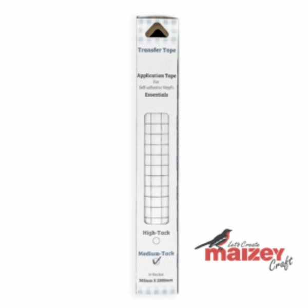 Medium Tack - Transfer Tape 30cm x 2m Grey grid MAIZEYS CRAFT