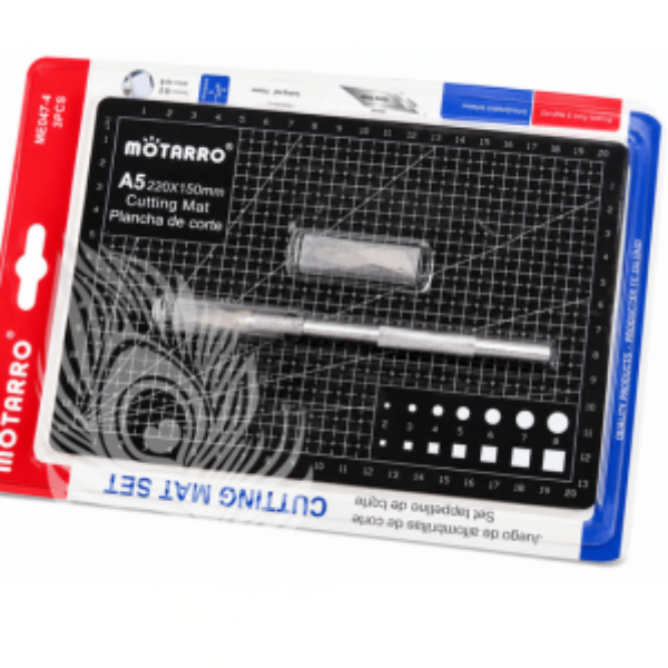 Motarro Black Cutting Mat A5 with Knife Blade