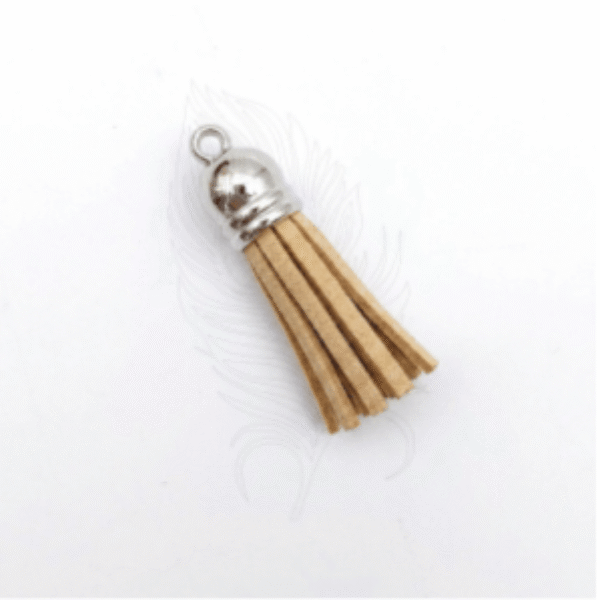 026 Faux Leather Tassel - Brown